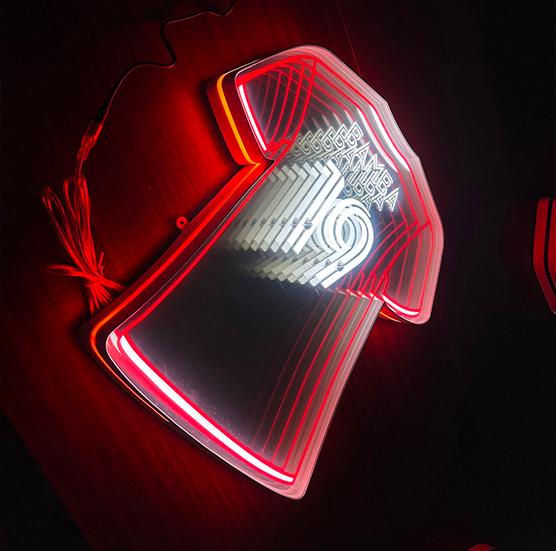Custom LED Football Jersey Infinity Mirror
